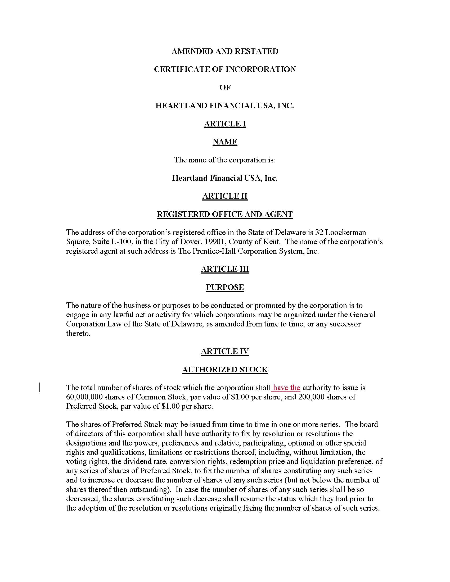Amended and Restated Certificate of Incorporation (Redline) v.2_Page_1.jpg